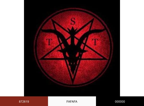 The Satanic Temple brand color palette
