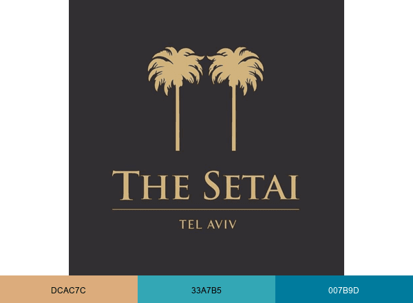 The Setai Israel brand color palette
