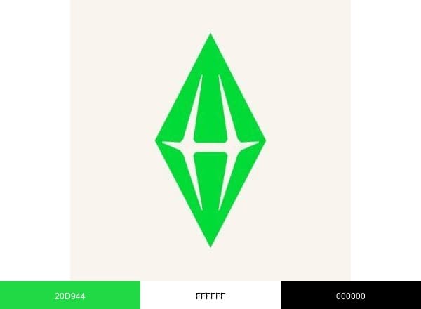 The Sims brand color palette