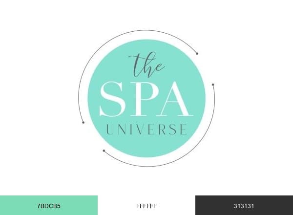 The Spa Universe brand color palette
