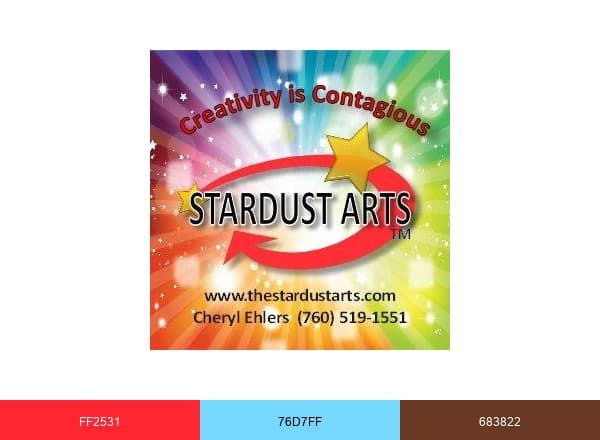 The Stardust Arts brand color palette