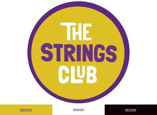 The Strings Club brand color palette