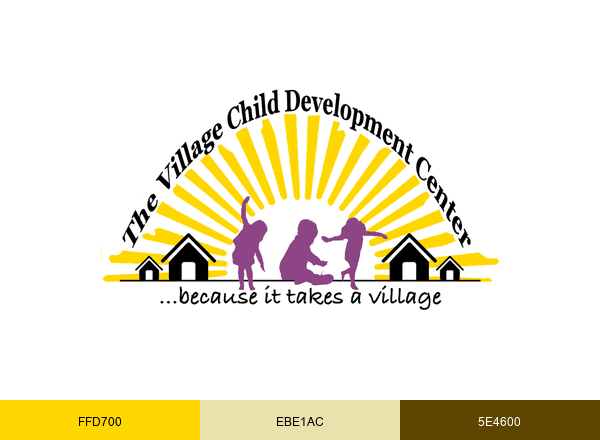 The Village Child Development Center brand color palette