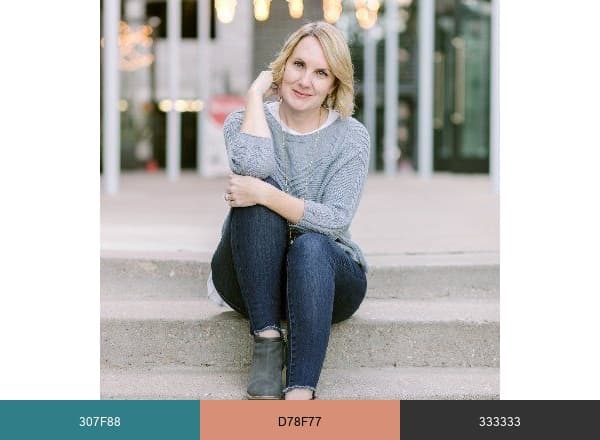 The Work at Home Woman brand color palette
