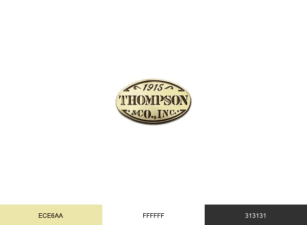 Thompson Cigar brand color palette