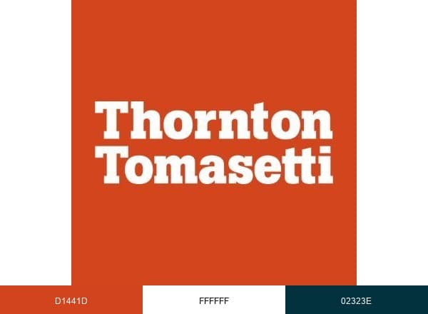 Thornton Tomasetti brand color palette