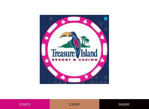 Treasure Island brand color palette