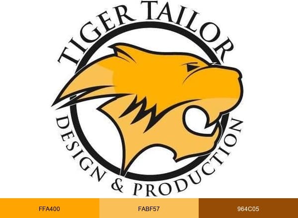 Tiger Tailor brand color palette