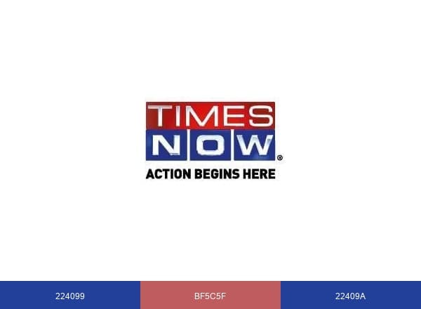 TIMES NOW brand color palette