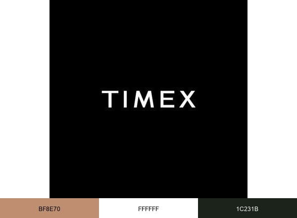 Timex India brand color palette