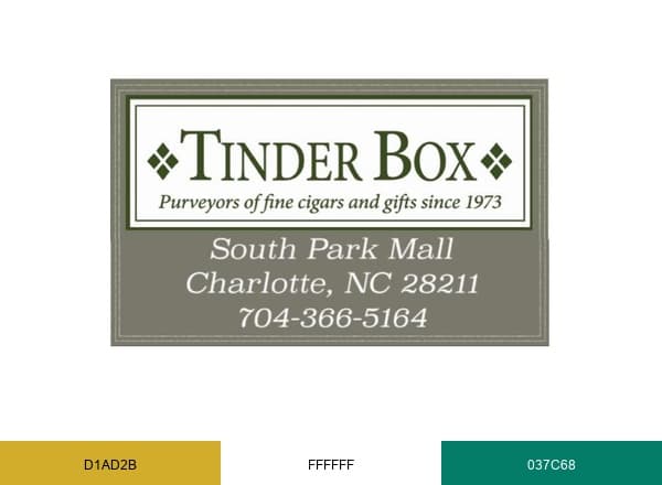 Tinder Box of Charlotte brand color palette