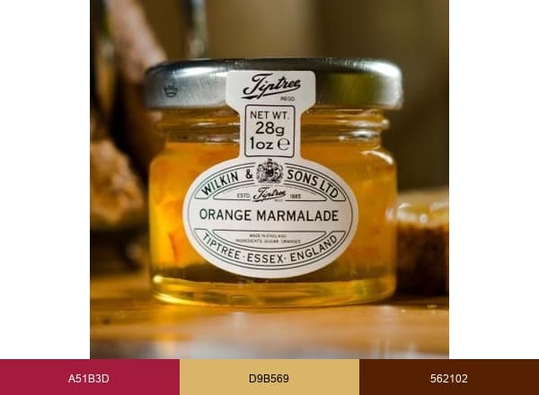 Tiptree brand color palette