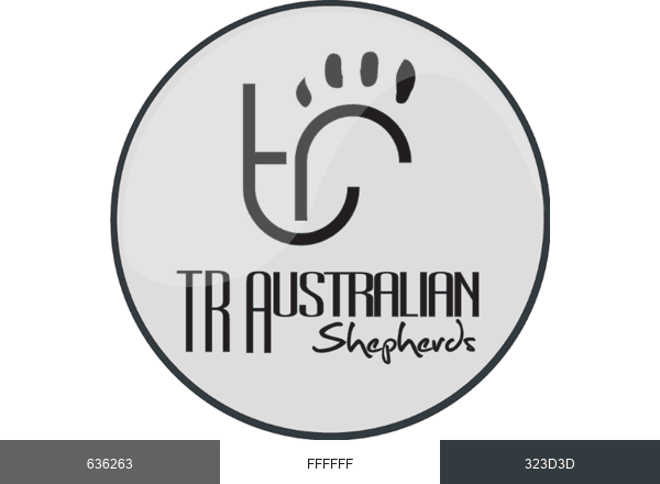 T & R Aussies brand color palette