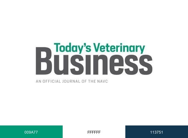 Today's Veterinary Business Publication brand color palette