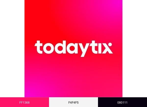 TodayTix brand color palette