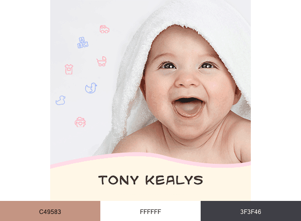Tony Kealys brand color palette