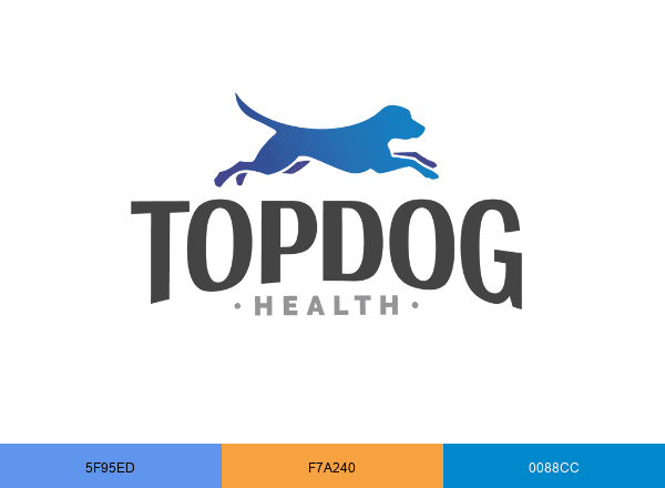 TopDog Health brand color palette
