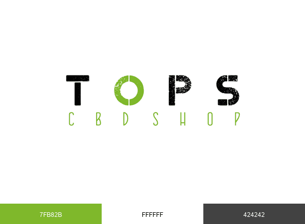 TOPS CBD Shop brand color palette
