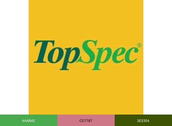TopSpec brand color palette