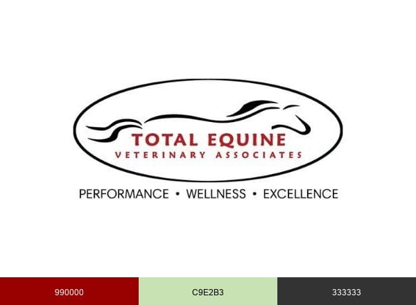 Total Equine Veterinary Associates brand color palette