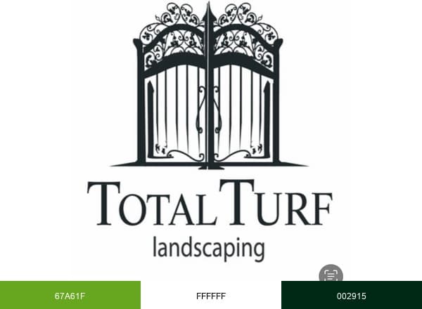 Total Turf Landscaping brand color palette