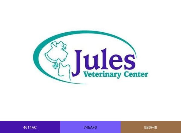 Jules Veterinary Center brand color palette