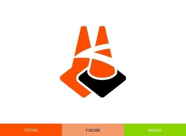 Traffic Cones For Less brand color palette