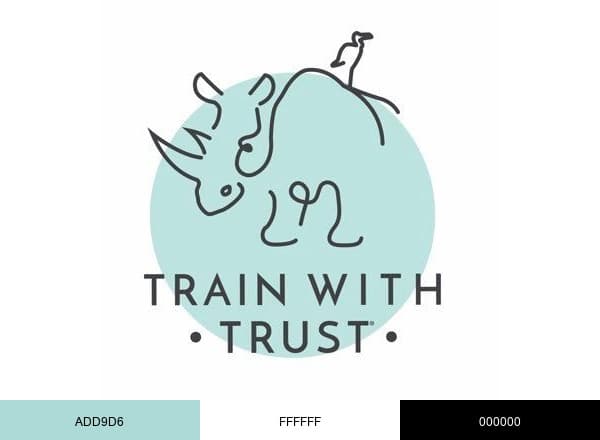 Train with Trust brand color palette