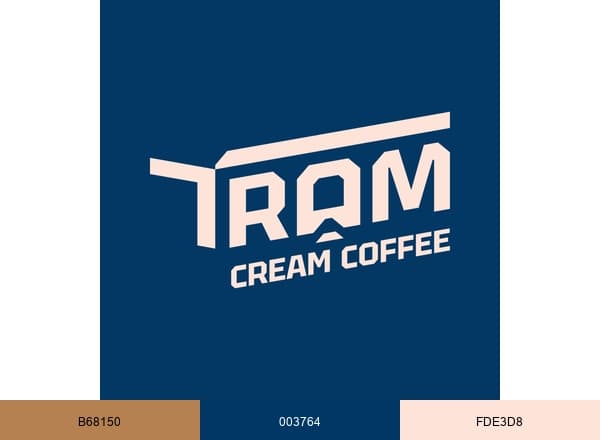 Tram Cream Coffee brand color palette