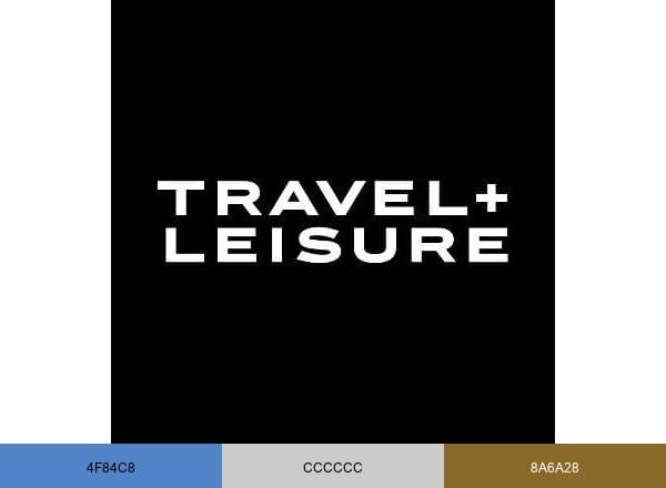 Travel + Leisure brand color palette