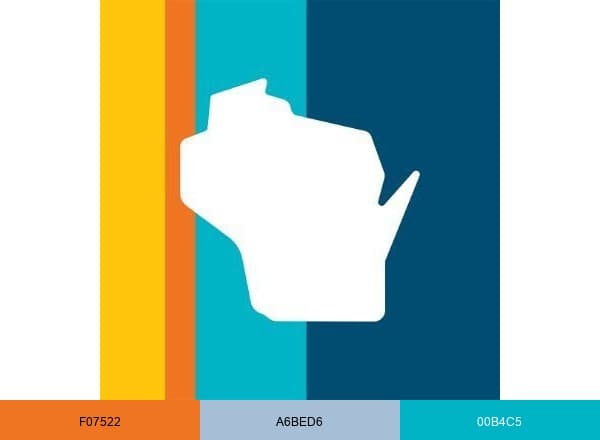 Travel Wisconsin brand color palette