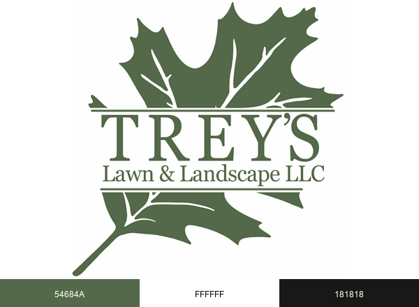 Trey's Lawn & Landscape brand color palette