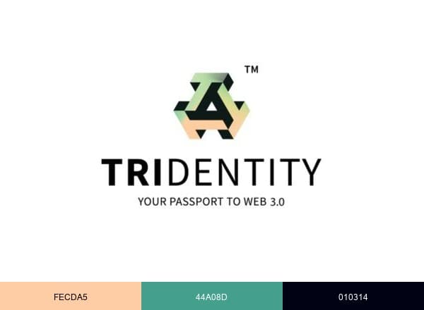 Tridentity brand color palette