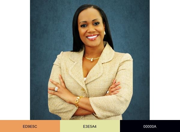 Triumphant Living with Rev. Dr. Alexis Brinkley brand color palette