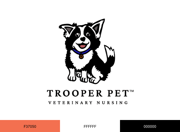 Trooper Pet Mobile Veterinary Nursing brand color palette