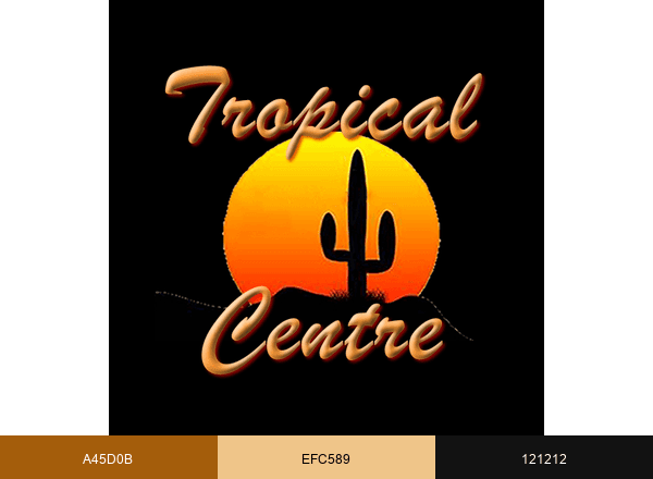 Tropical Centre brand color palette