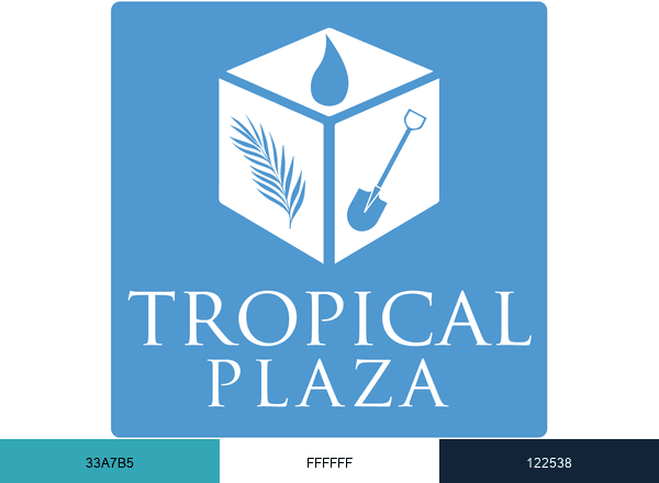 Tropical Plaza brand color palette