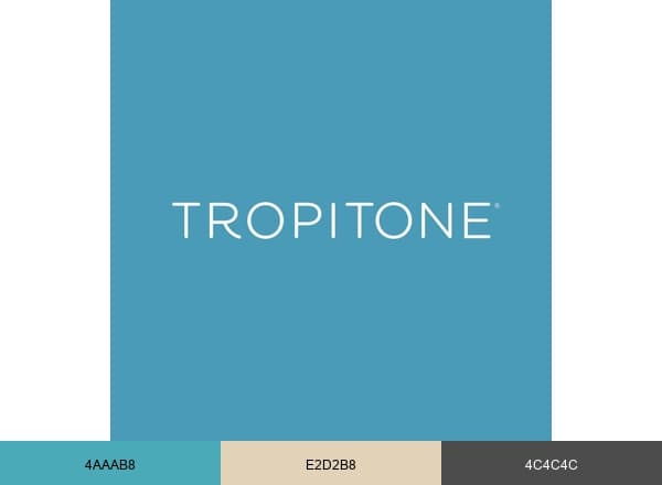 Tropitone brand color palette