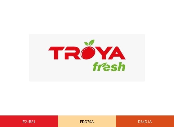 TROYA FRESH brand color palette