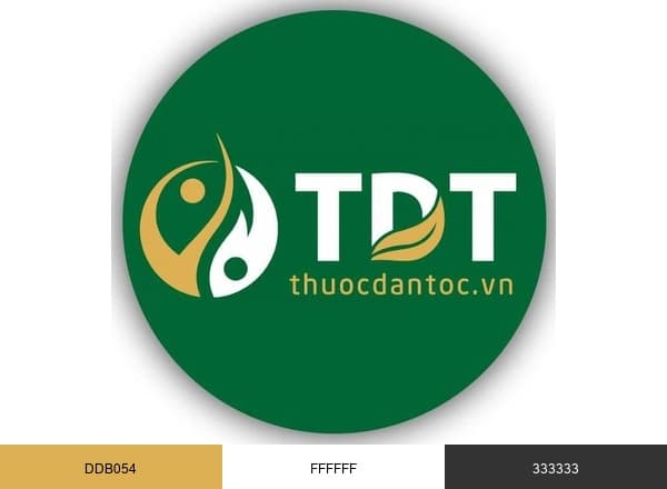 Trung tâm Thuốc Dân Tộc brand color palette