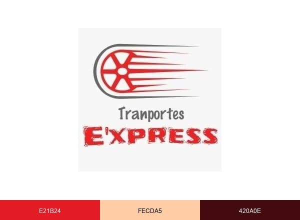 Transportes E'xpress brand color palette