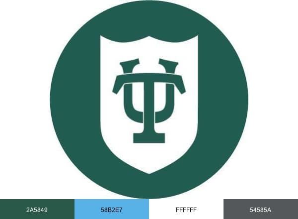 Tulane University brand color palette