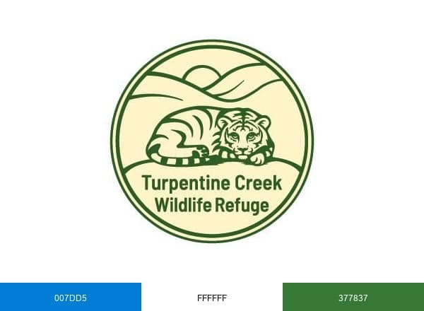 Turpentine Creek Wildlife Refuge brand color palette