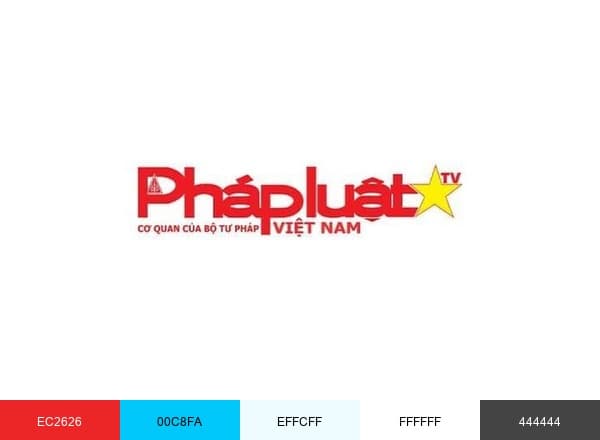 TV Phapluat brand color palette