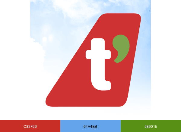T'way Air - 티웨이항공 brand color palette