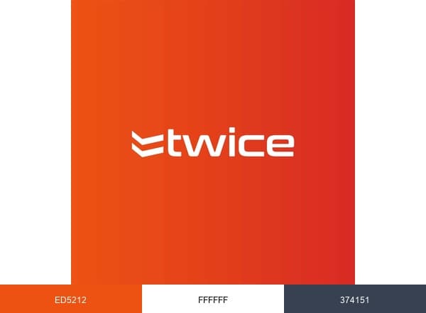 Twice Services brand color palette