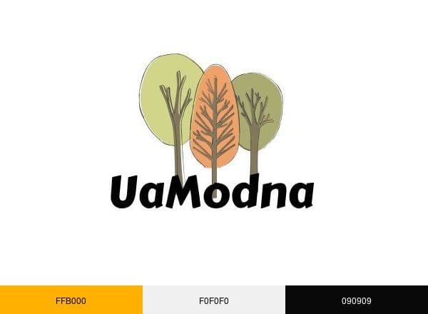 UA Modna brand color palette