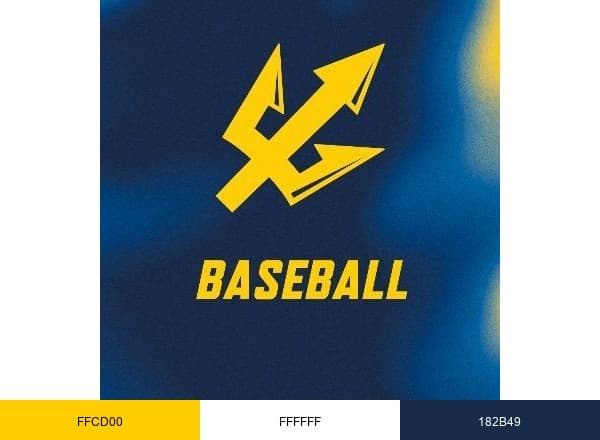 UC San Diego Baseball brand color palette