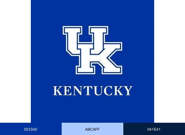 University of Kentucky brand color palette