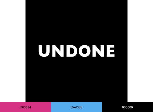 UNDONE brand color palette